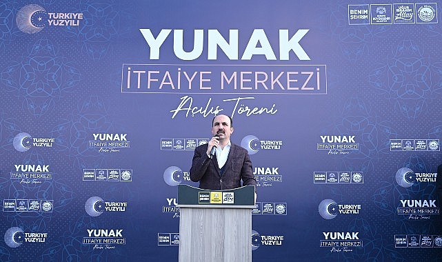 Başkan Altay Yunak ve Tuzlukçu’da Vatandaşlarla Buluştu; Yunak İtfaiye Merkezi’ni Açtı