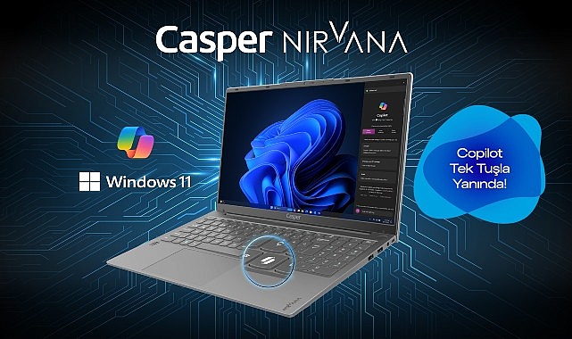 Casper Nirvana X600 dizüstü bilgisayarlarına Microsoft Copilot tuşu ekledi