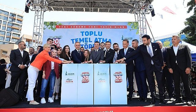 Ekrem İmamoğlu, Sancaktepe Belediye Başkanı Alper Yeğin ile birlikte ilçede gerçekleştirilen 20 yeni projenin toplu temel atma törenine katıldı